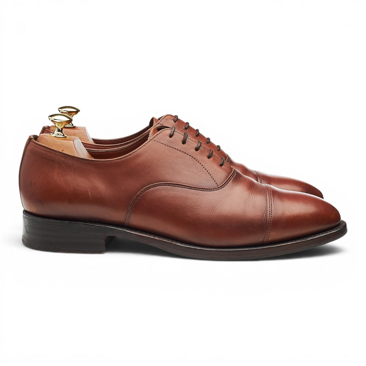 'Ash' Tan Brown Leather Oxford UK 10 F