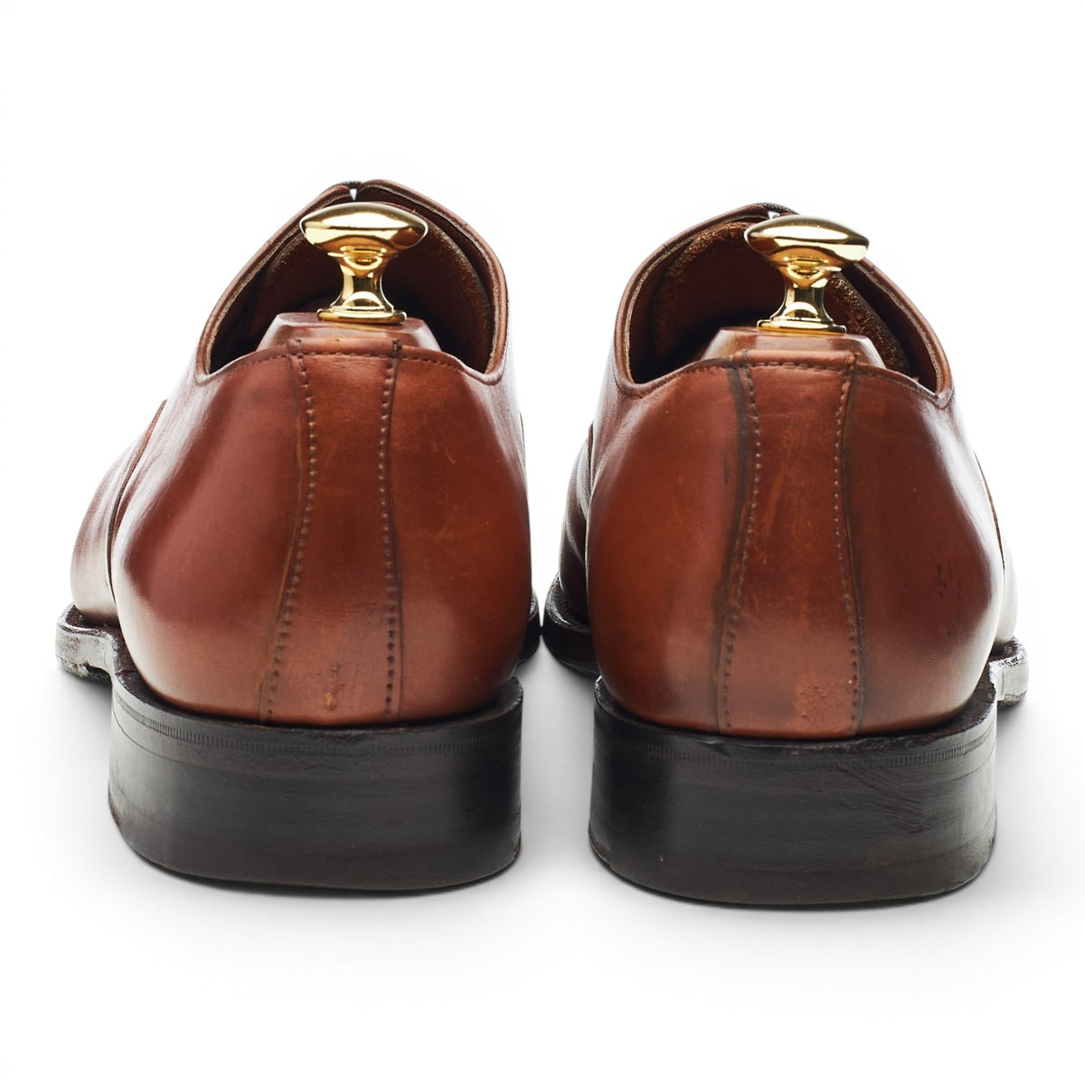'Ash' Tan Brown Leather Oxford UK 10 F