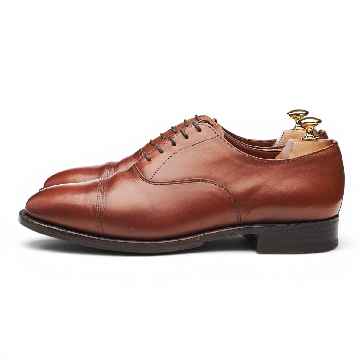 'Ash' Tan Brown Leather Oxford UK 10 F