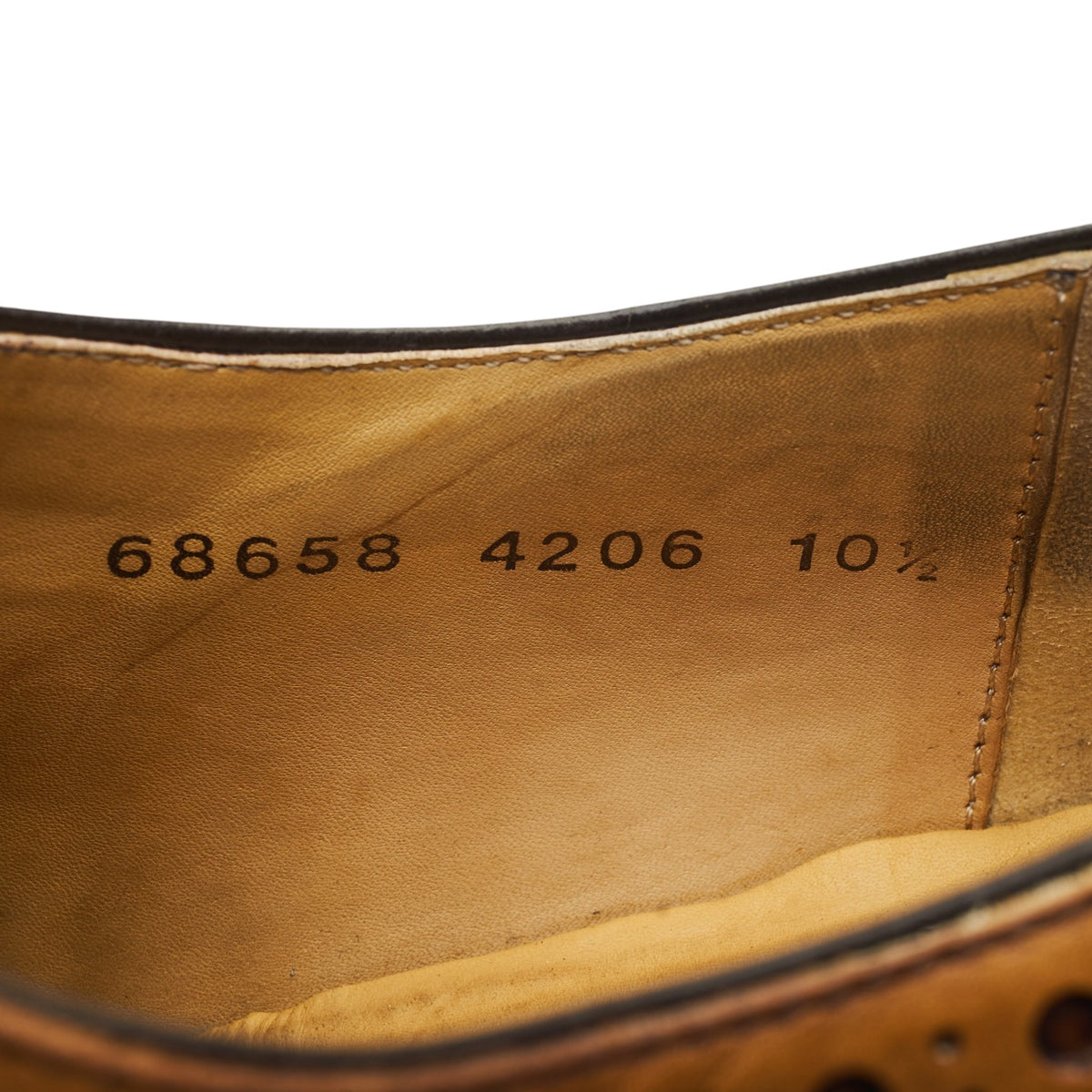'4206' Tan Brown Leather Oxford Brogues UK 10.5