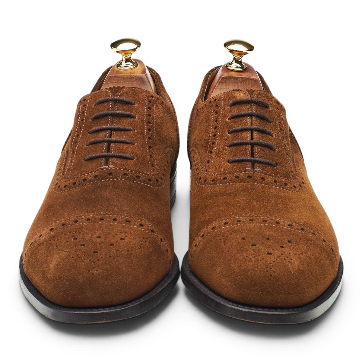'Reading' Snuff Brown Suede Oxford Brogues UK 9 G