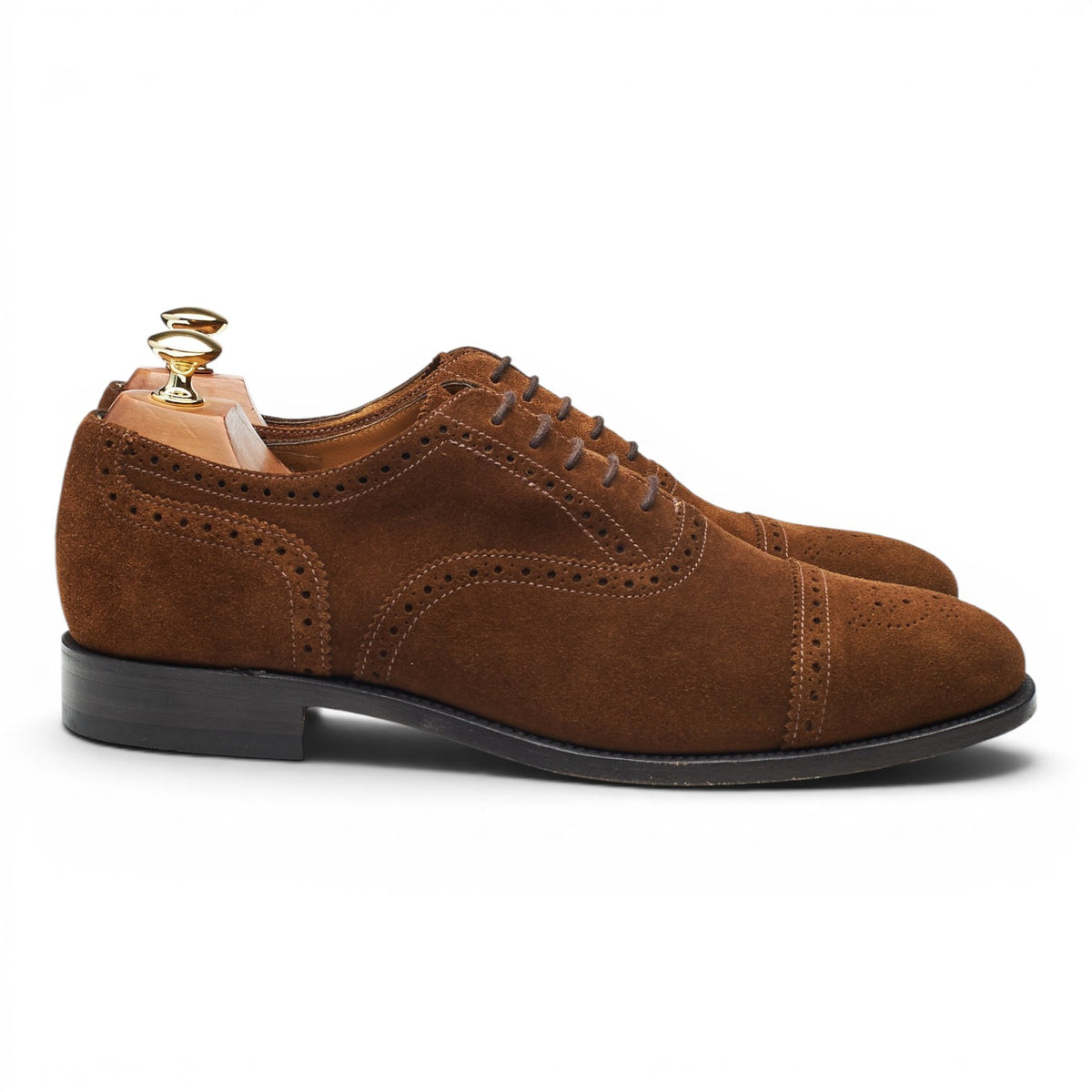'Reading' Snuff Brown Suede Oxford Brogues UK 9 G
