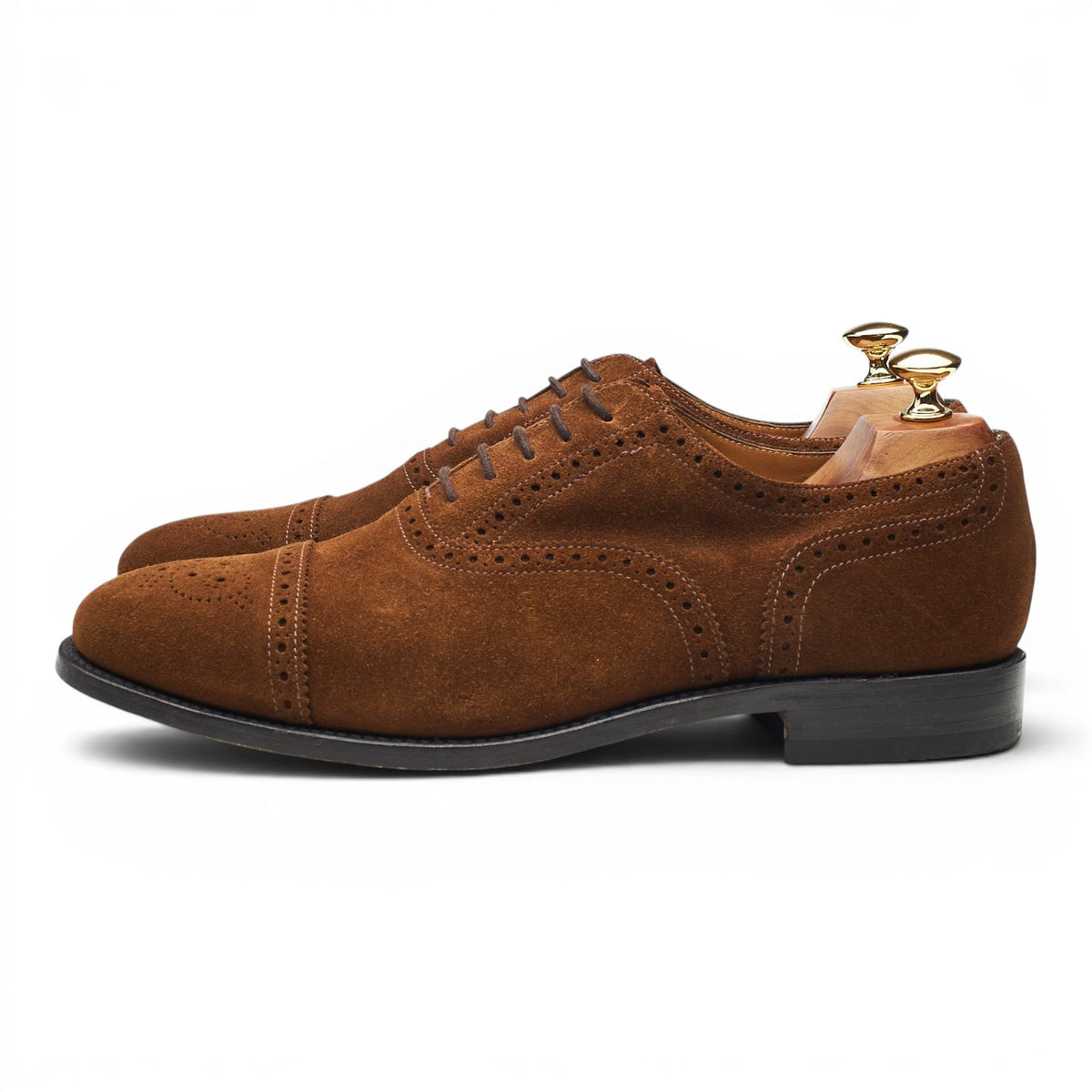 'Reading' Snuff Brown Suede Oxford Brogues UK 9 G
