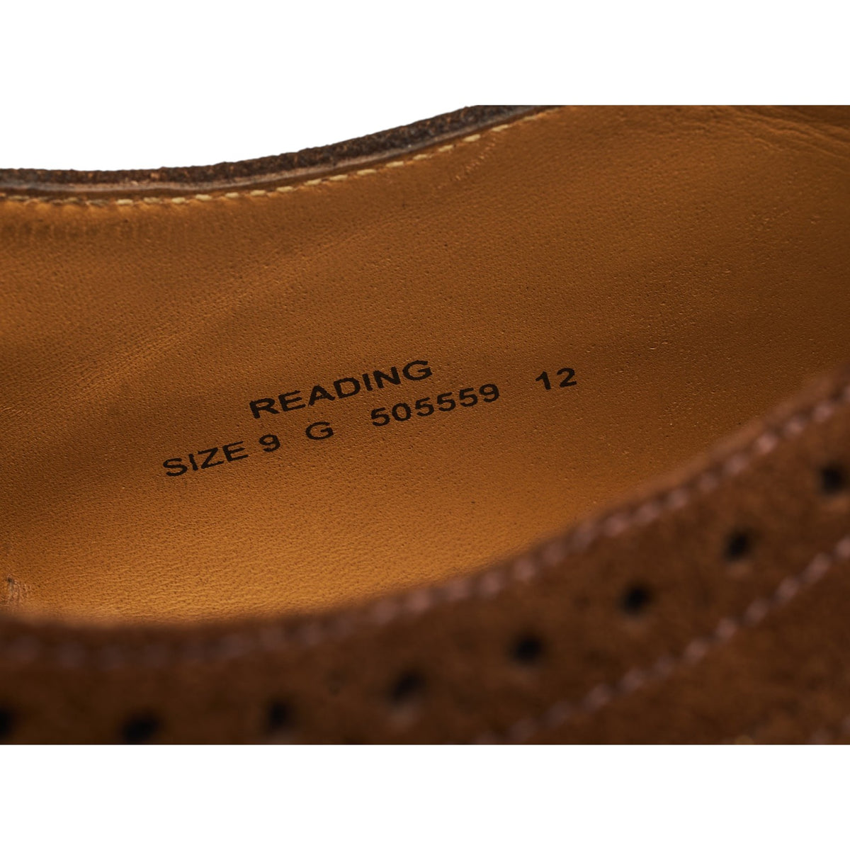 'Reading' Snuff Brown Suede Oxford Brogues UK 9 G