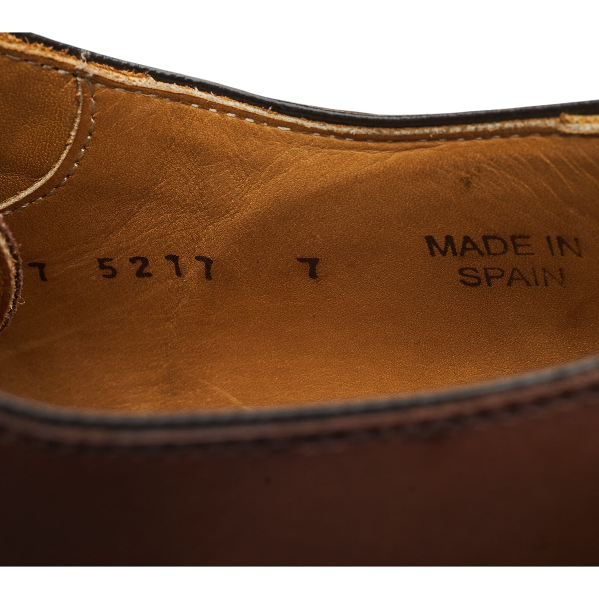 '5217' Dark Brown Leather Oxford UK 7