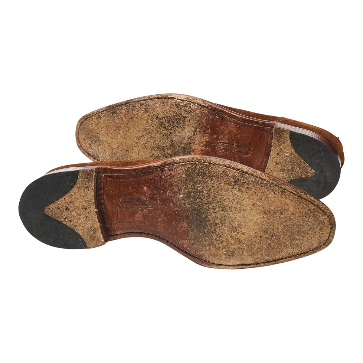 1880 'Avon' Brown Suede Split Toe Derby UK 9.5 F