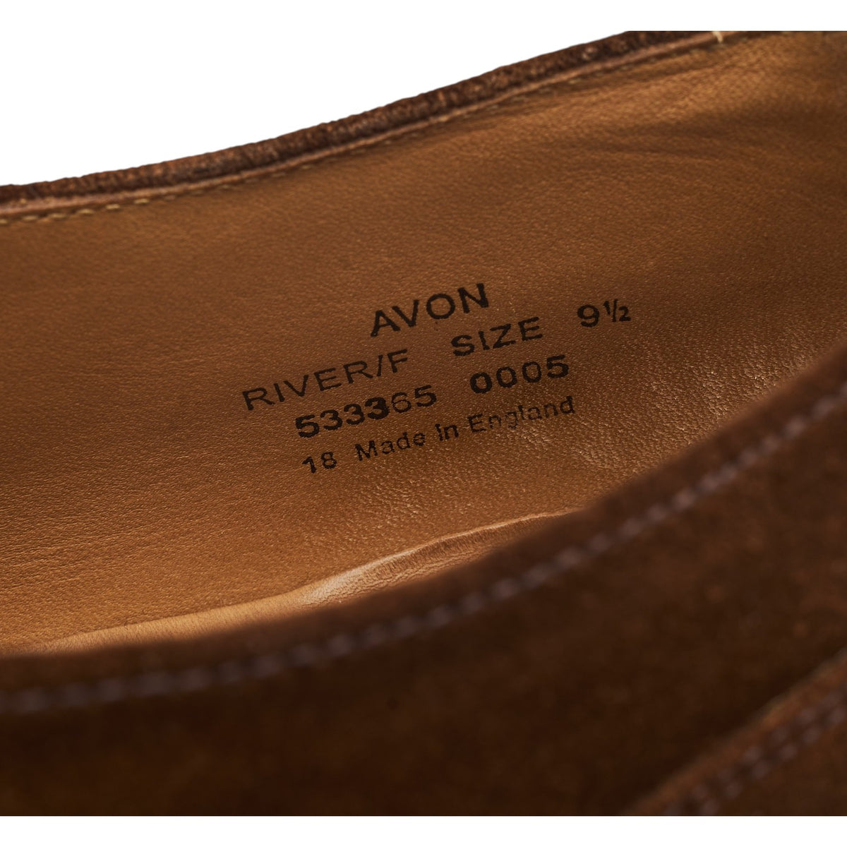 1880 'Avon' Brown Suede Split Toe Derby UK 9.5 F