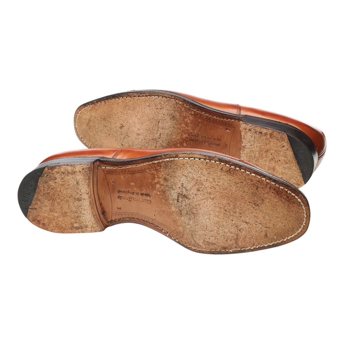 'Canberra' Tan Brown Leather Oxford UK 8 F