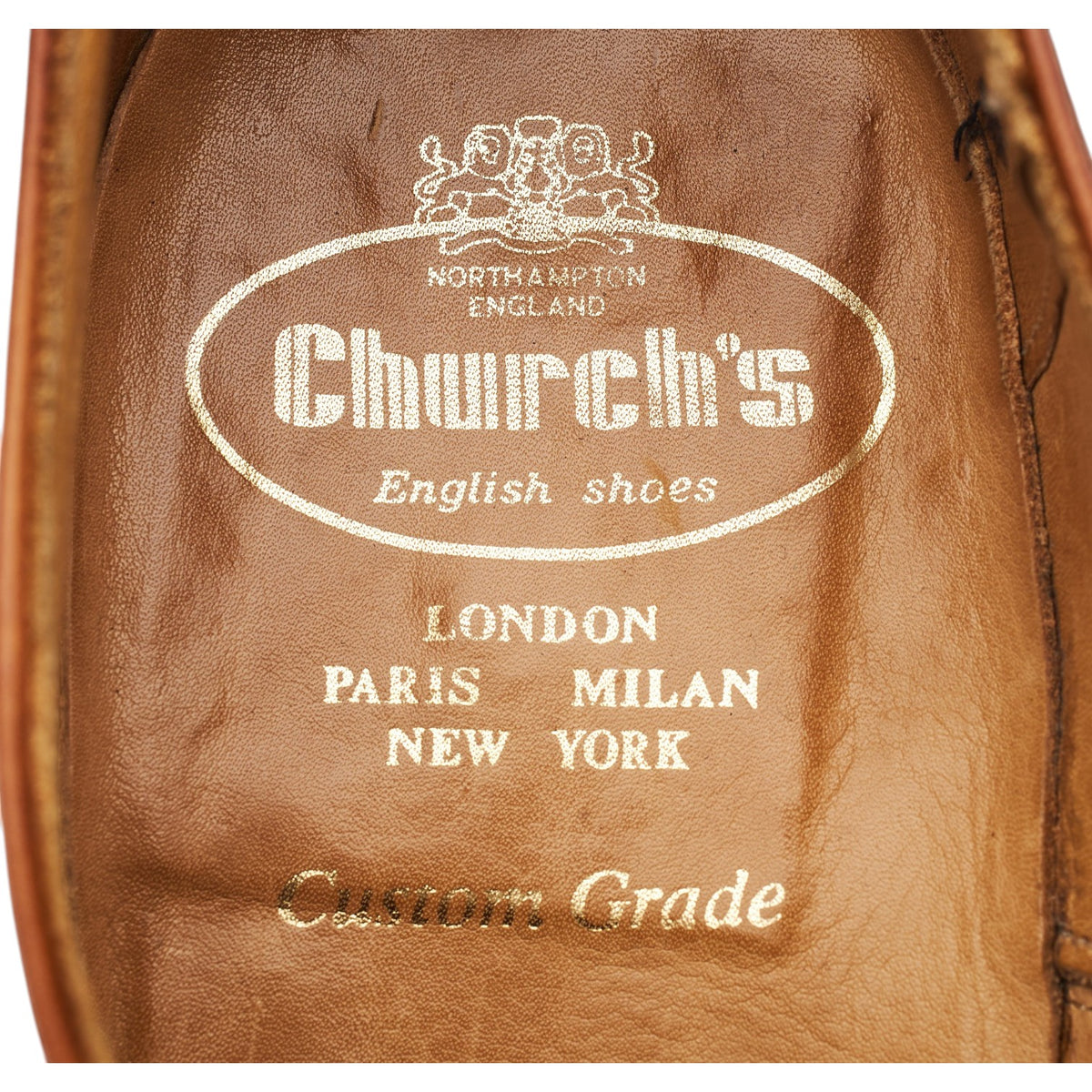 'Canberra' Tan Brown Leather Oxford UK 8 F