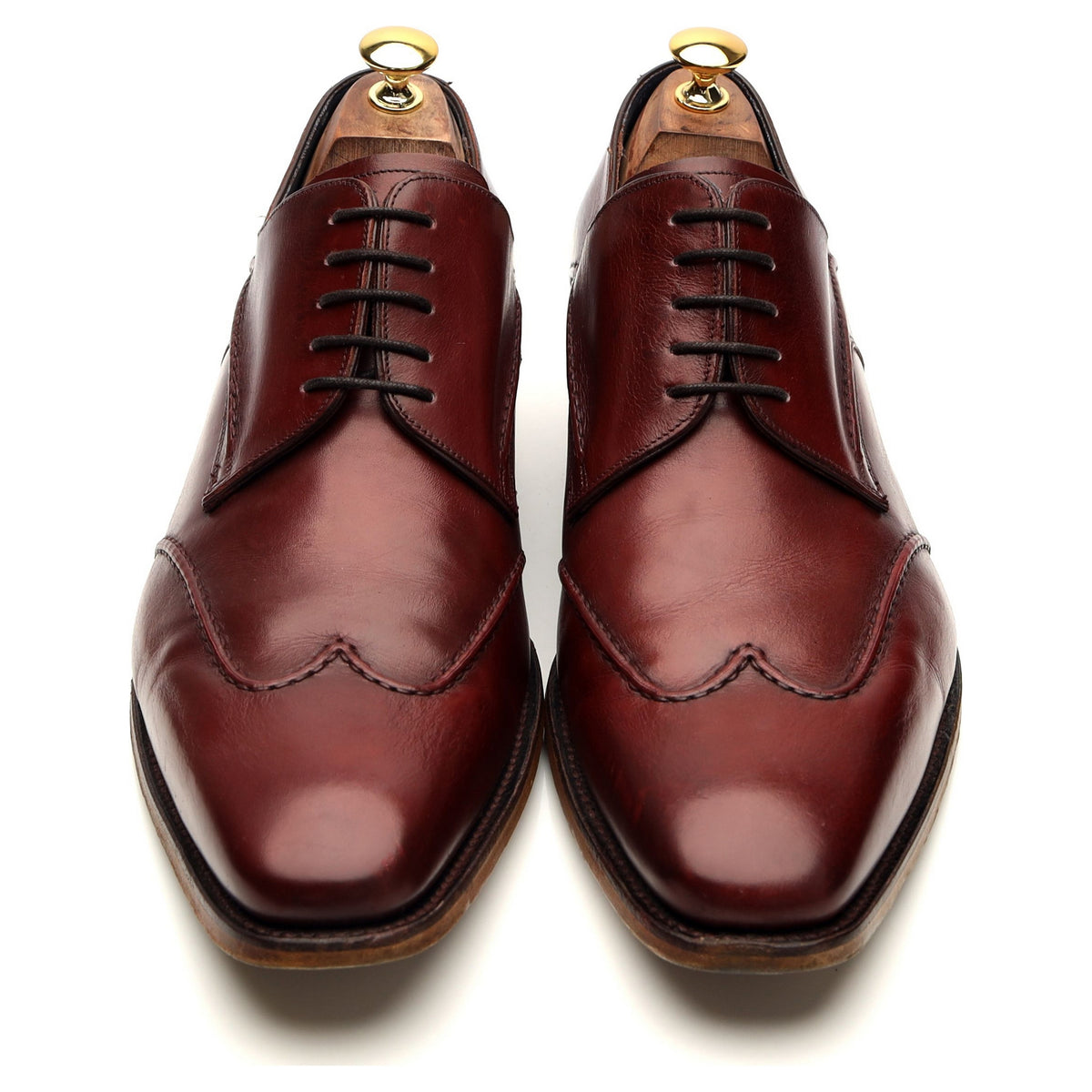 &#39;Brooke&#39; Red Leather Derby UK 11 F