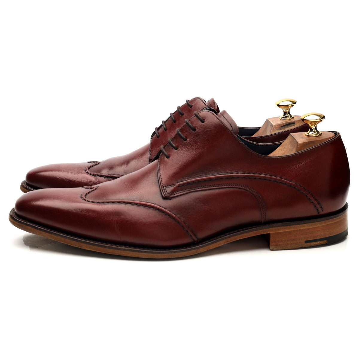 &#39;Brooke&#39; Red Leather Derby UK 11 F