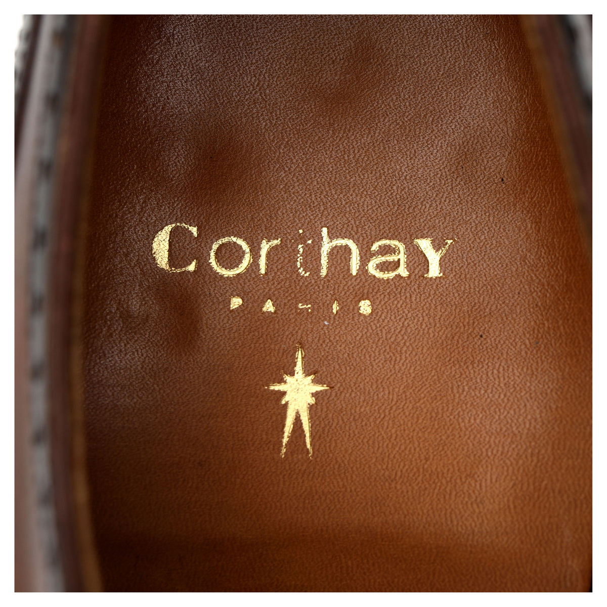 &#39;Bucy&#39; Brown Patina Leather Oxford Brogue UK 8.5