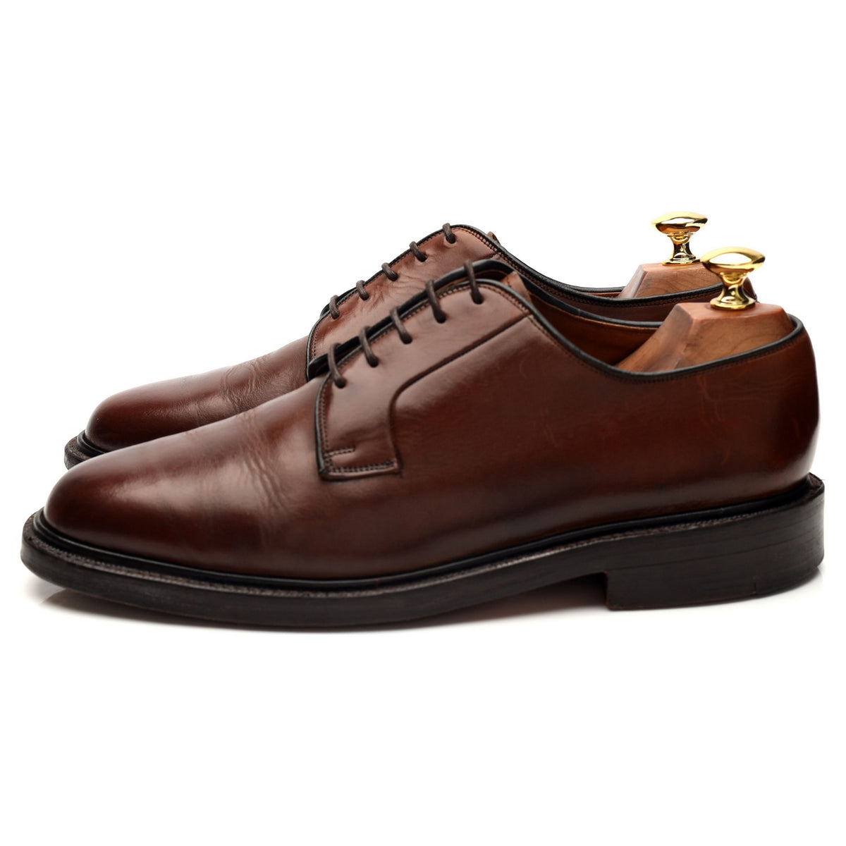 Brown Leather Derby UK 8 F
