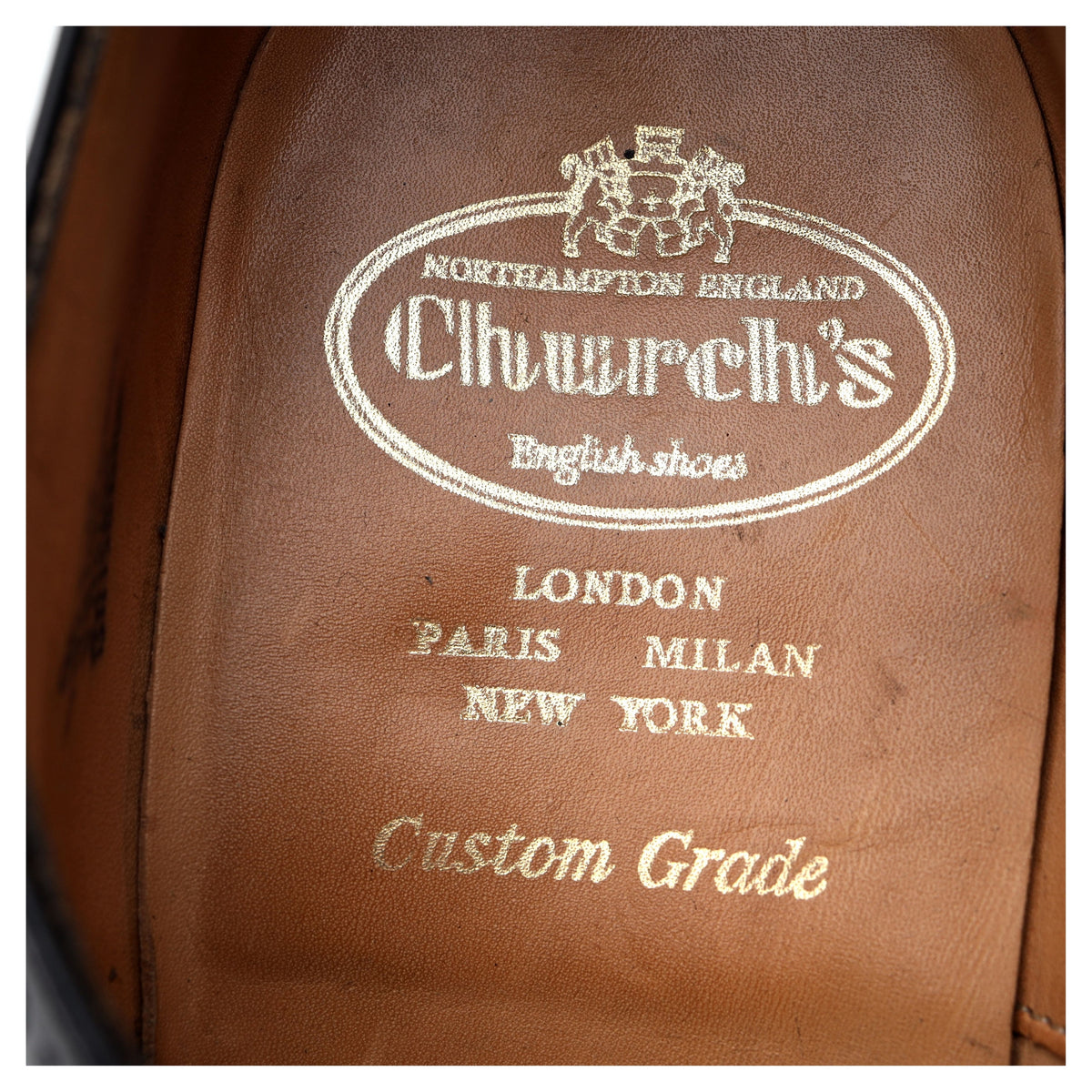 &#39;Brisbane&#39; Black Leather Oxford Brogues UK 9 F
