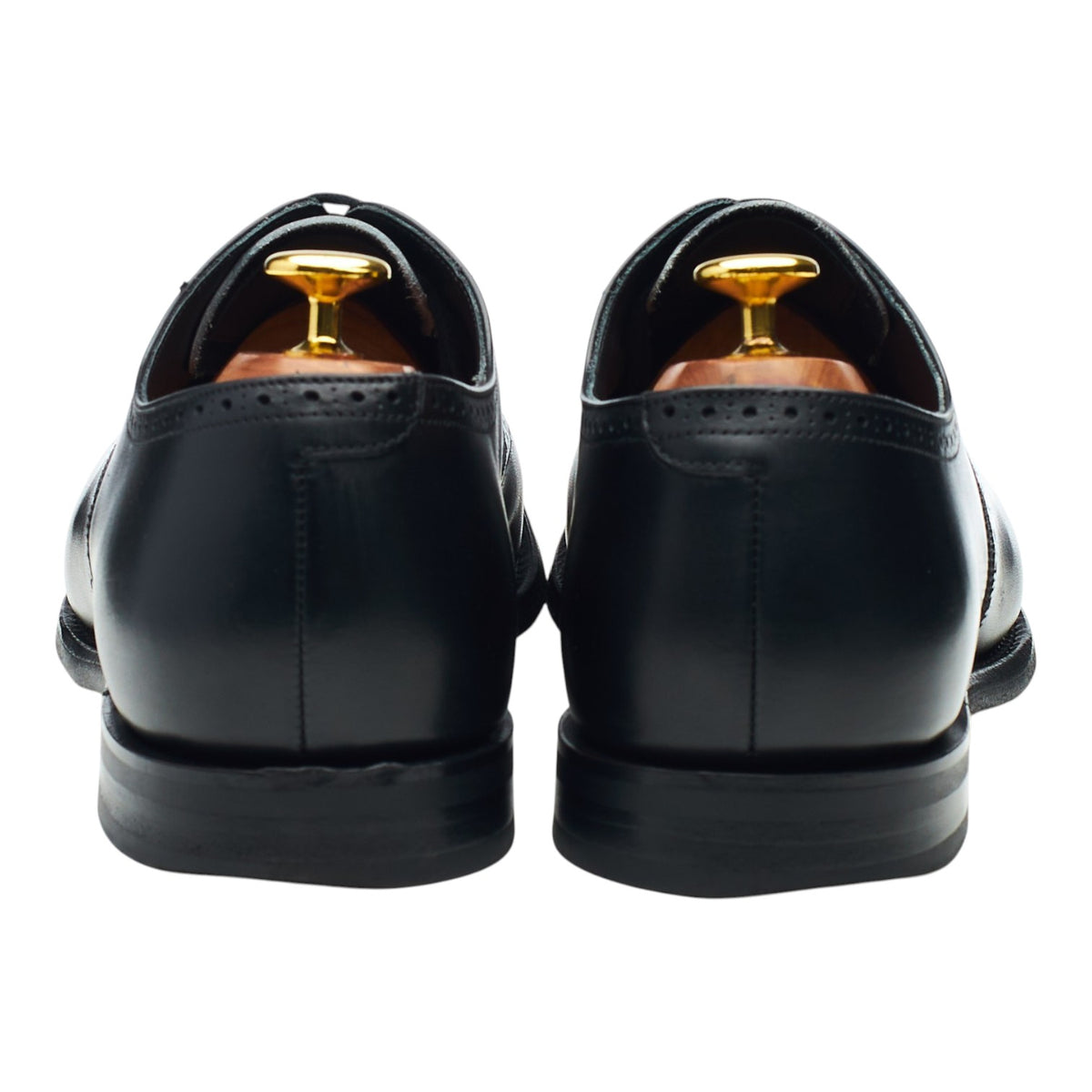 'Wilson' Black Leather Oxford Brogues UK 8.5 G