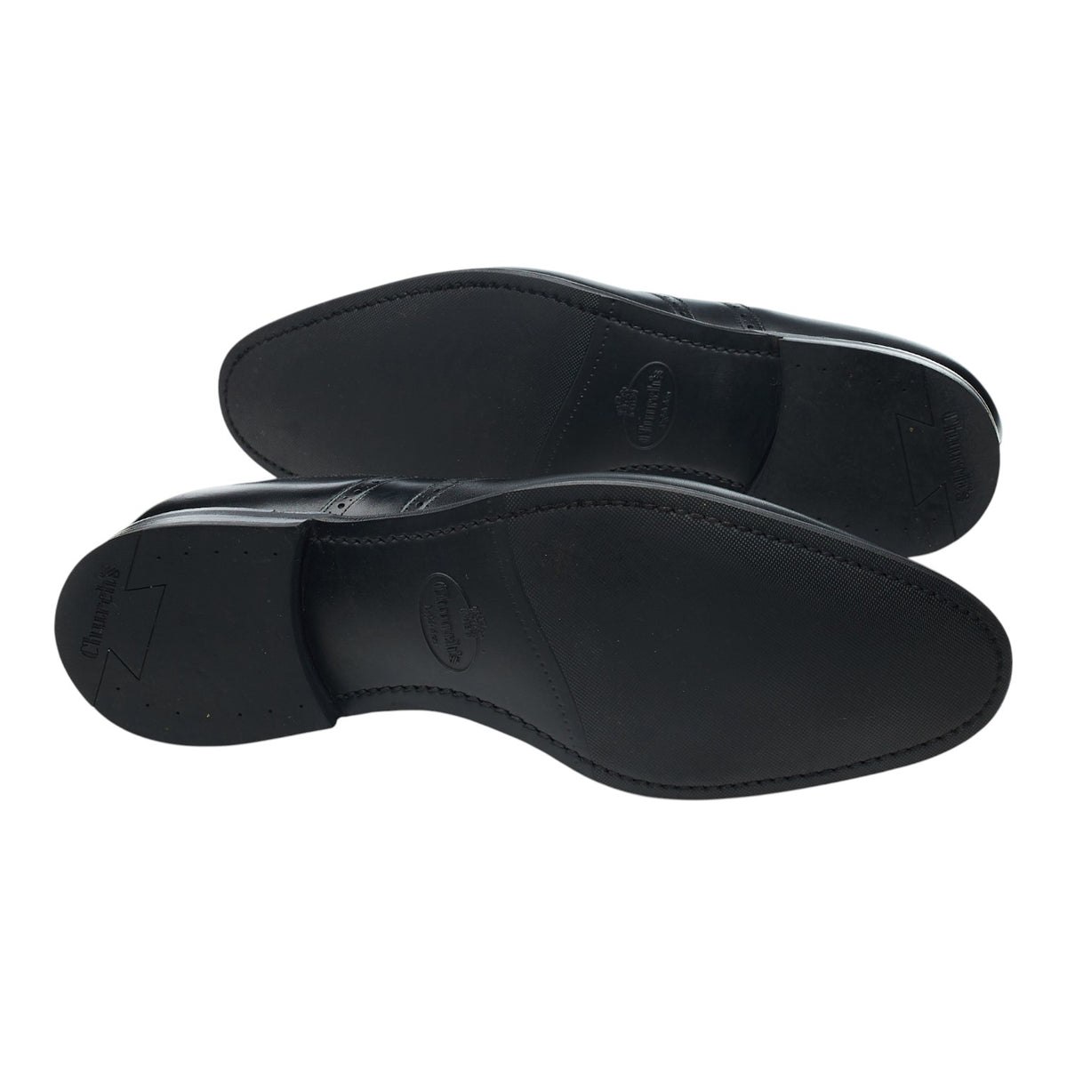 'Wilson' Black Leather Oxford Brogues UK 8.5 G