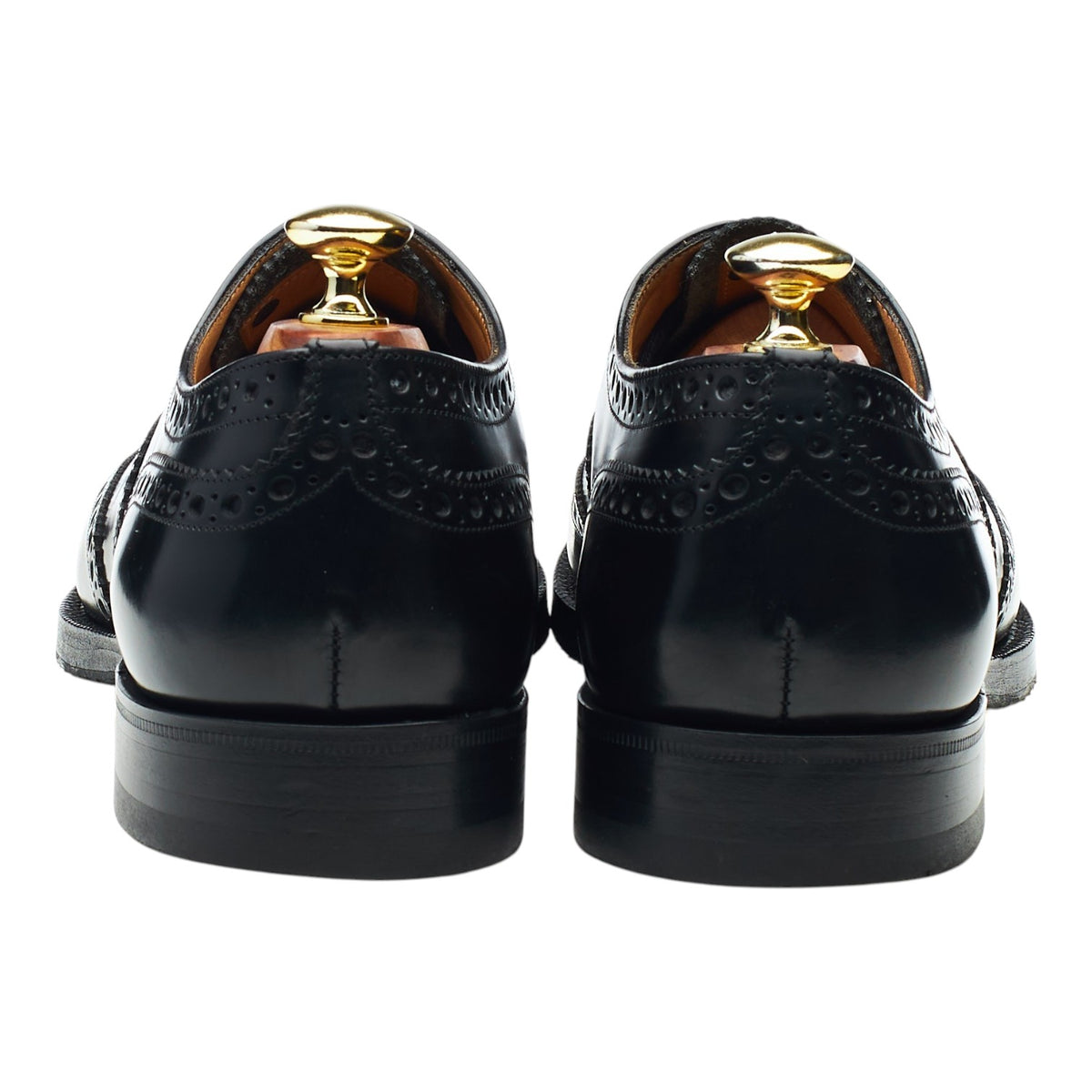 'Burwood' Black Leather Oxford Brogues UK 7.5 F