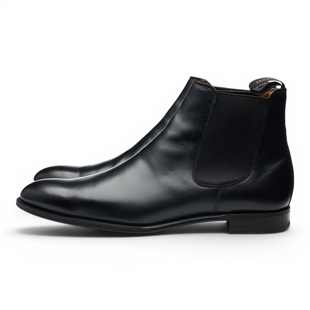 'Threadneedle' Black Leather Chelsea Boots UK 11 F