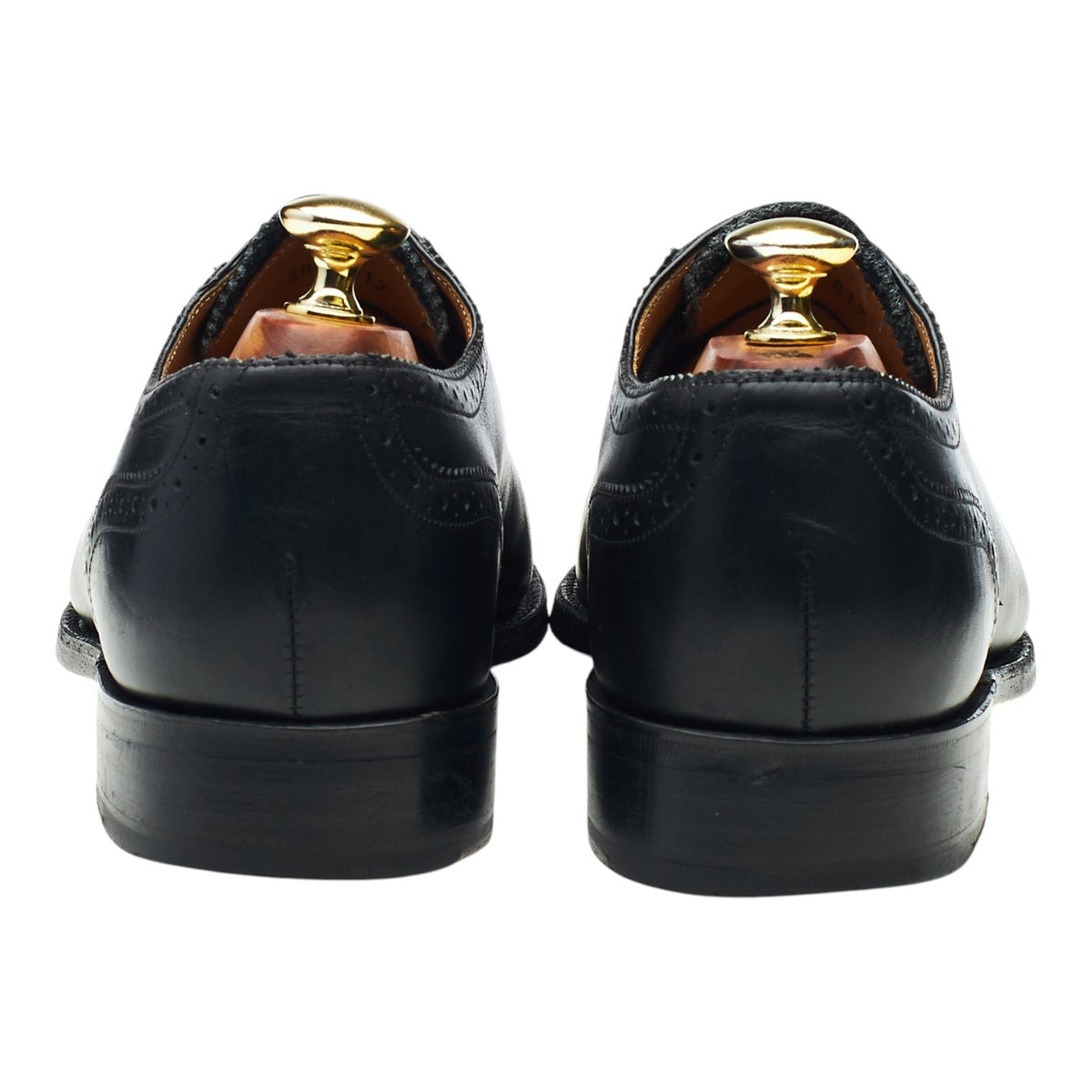 Black Leather Oxford Brogues UK 7.5 G