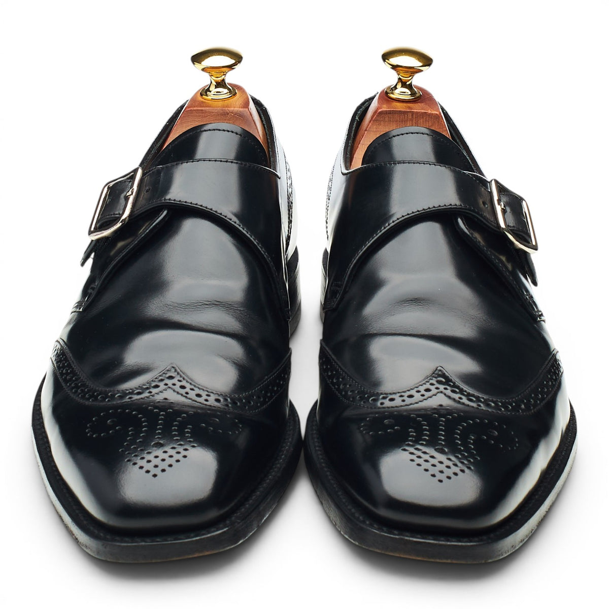 Charles Tyrwhitt 'Crichton' Black Leather Monk Strap UK 8.5 F