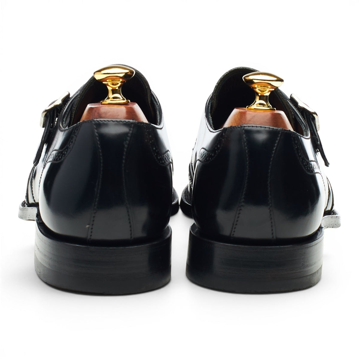 Charles Tyrwhitt 'Crichton' Black Leather Monk Strap UK 8.5 F