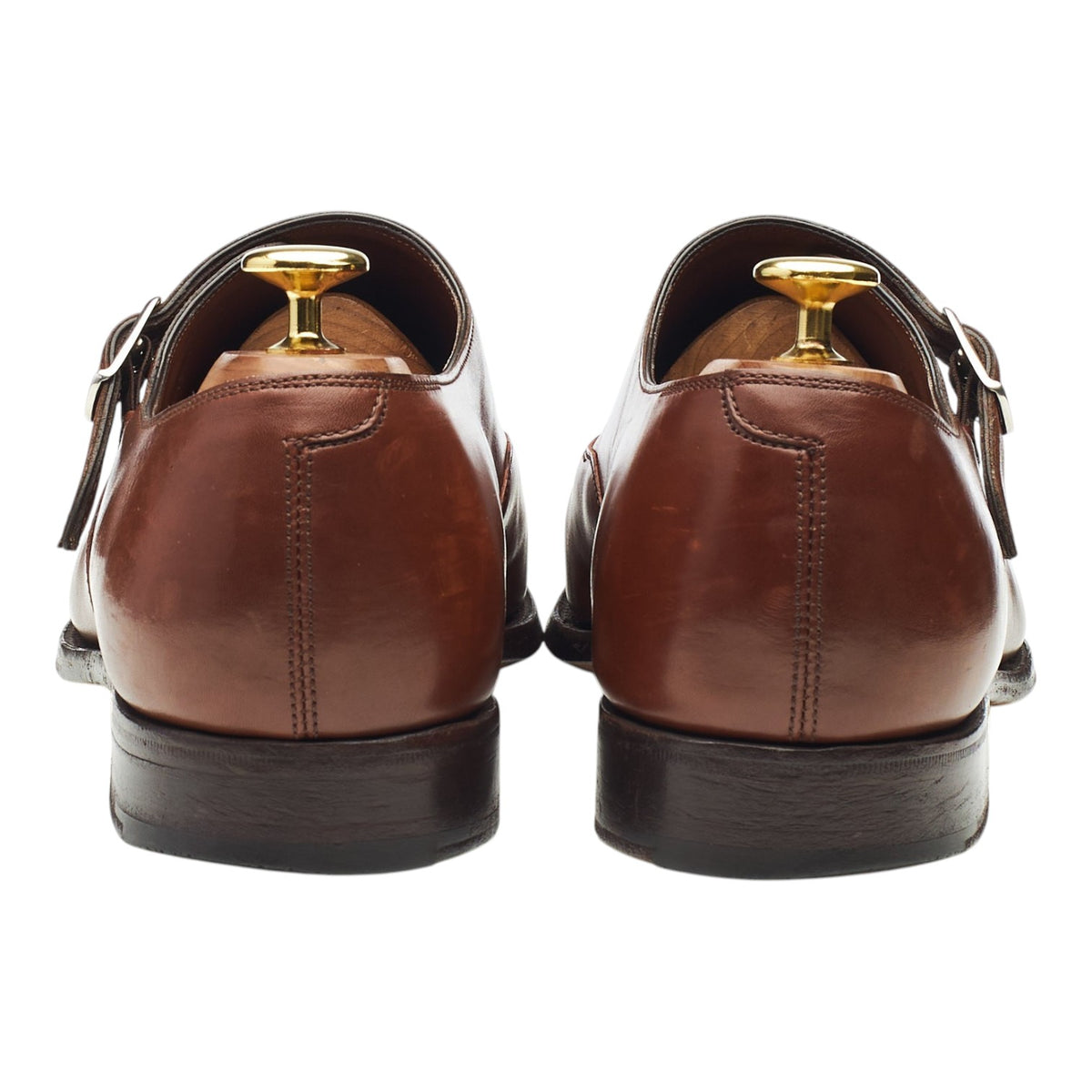 'Oundle' Brown Leather Monk Strap UK 7.5 E