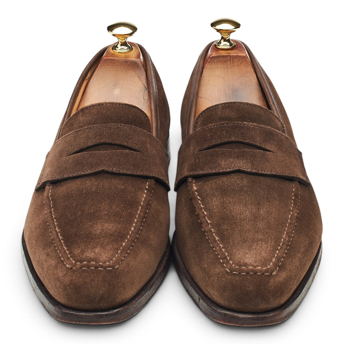 Shipton & Heneage 'Somerset' Dark Brown Suede Loafers UK 8.5 E
