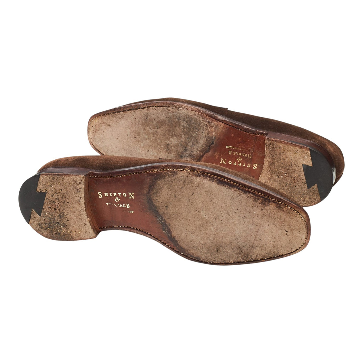 Shipton & Heneage 'Somerset' Dark Brown Suede Loafers UK 8.5 E