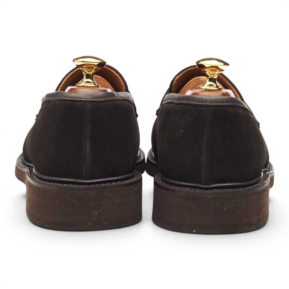'Boston' Dark Brown Suede Loafers UK 6.5 E