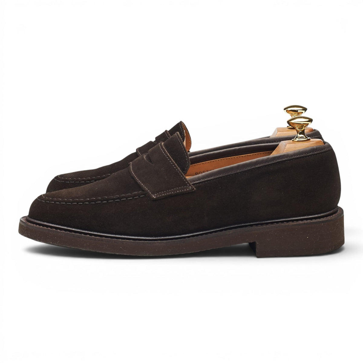 'Boston' Dark Brown Suede Loafers UK 6.5 E