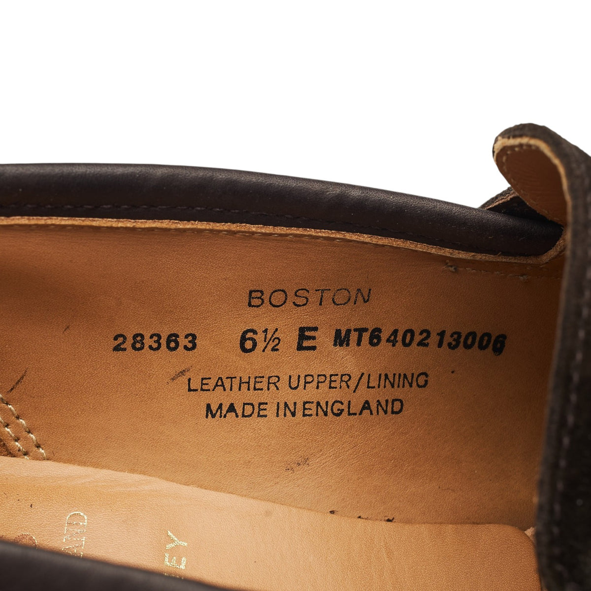 'Boston' Dark Brown Suede Loafers UK 6.5 E