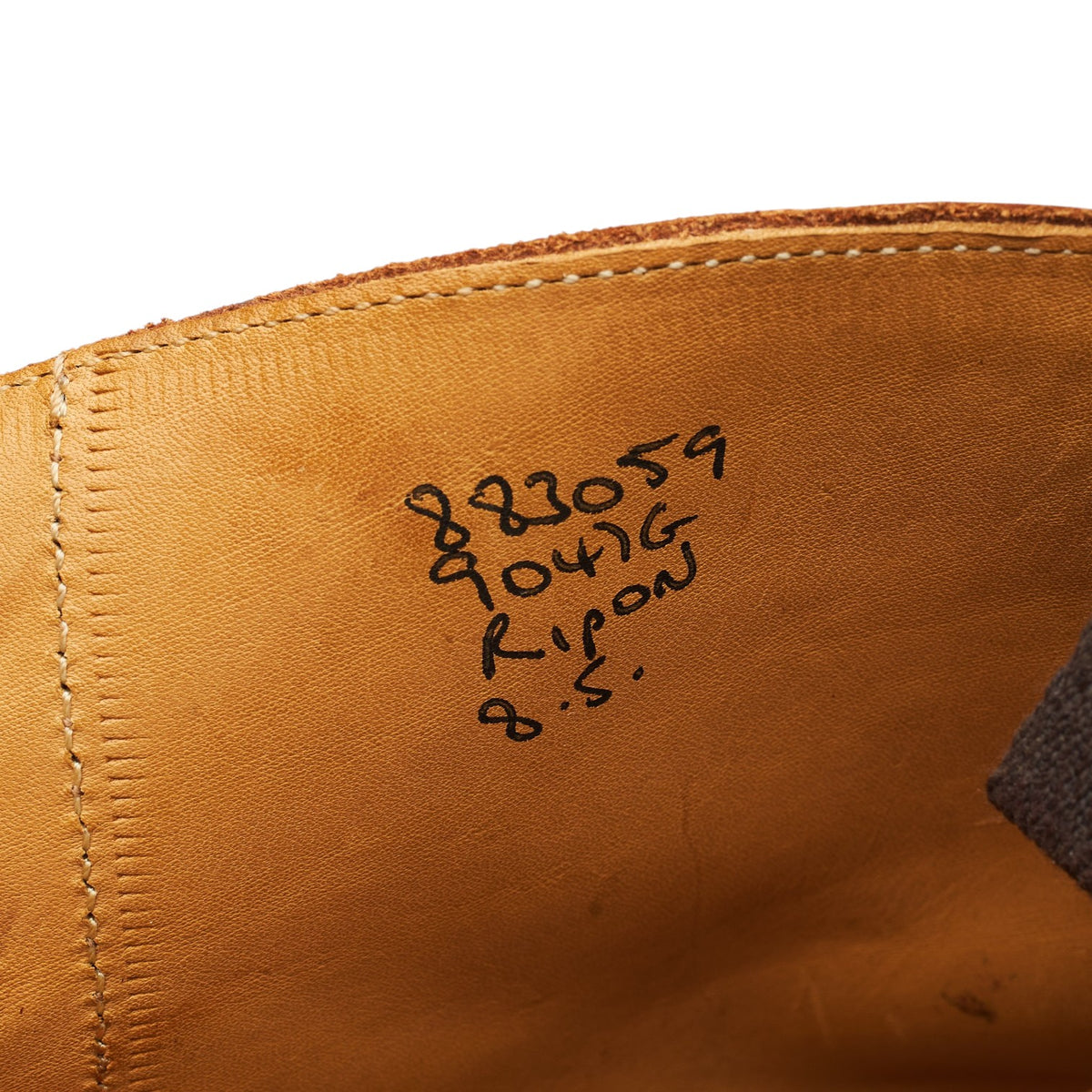 'Ripon' Tan Brown Leather Boots UK 8