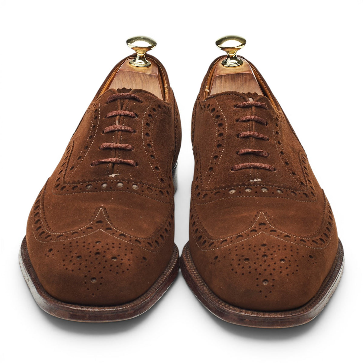 'Buck' Brown Suede Oxford Brogues UK 8 F