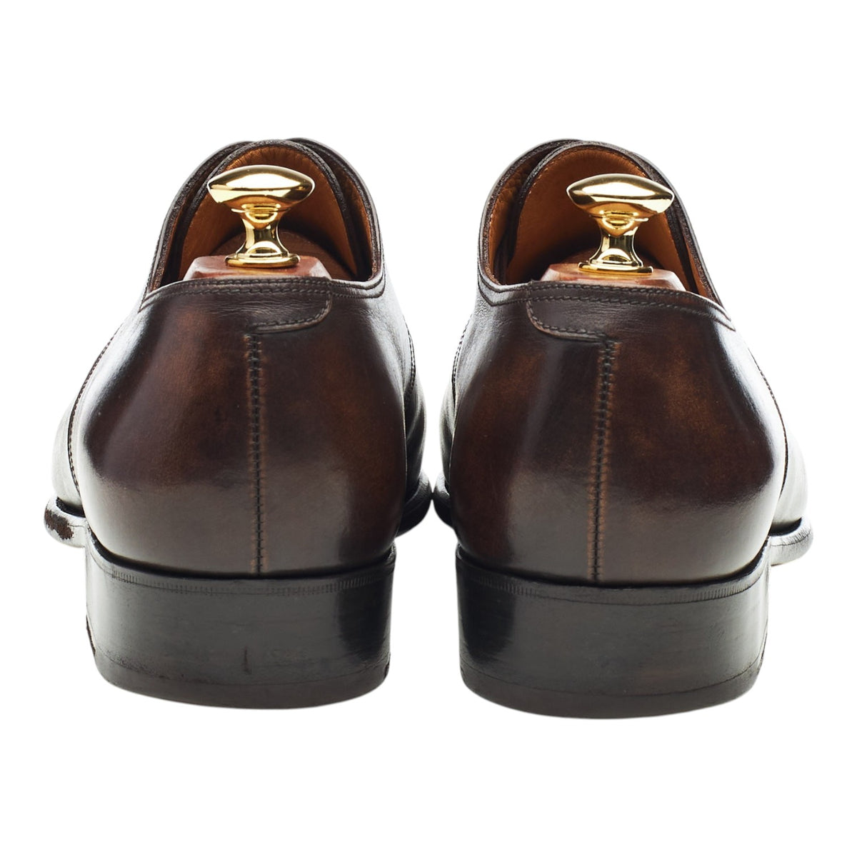 '449' Dark Brown Leather Derby 9 C UK 9