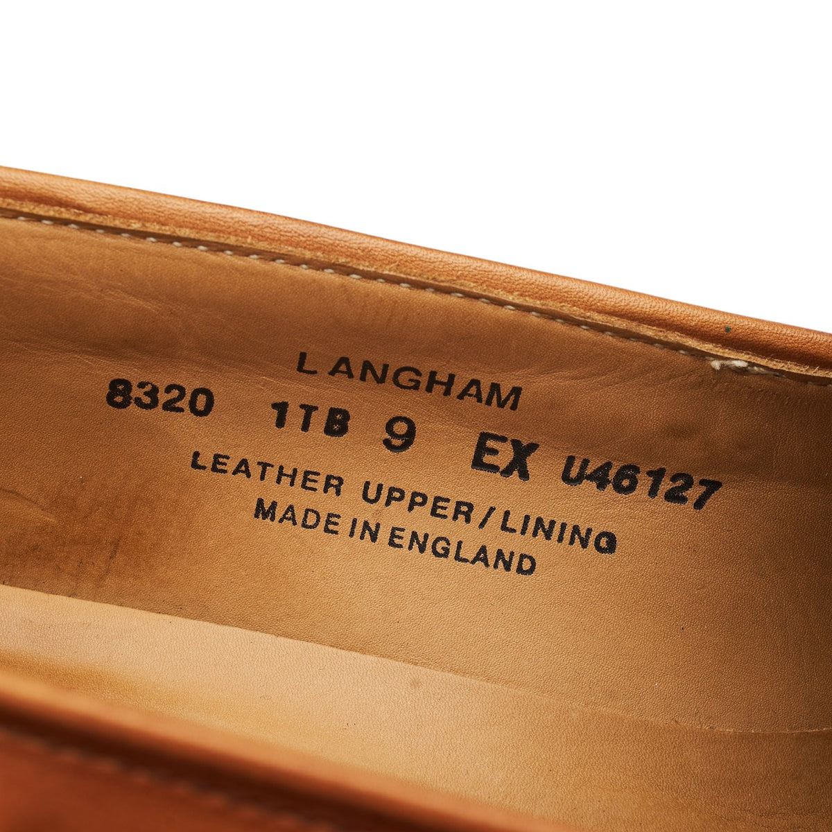 'Langham' Tan Brown Leather Tassel Loafers UK 9 EX
