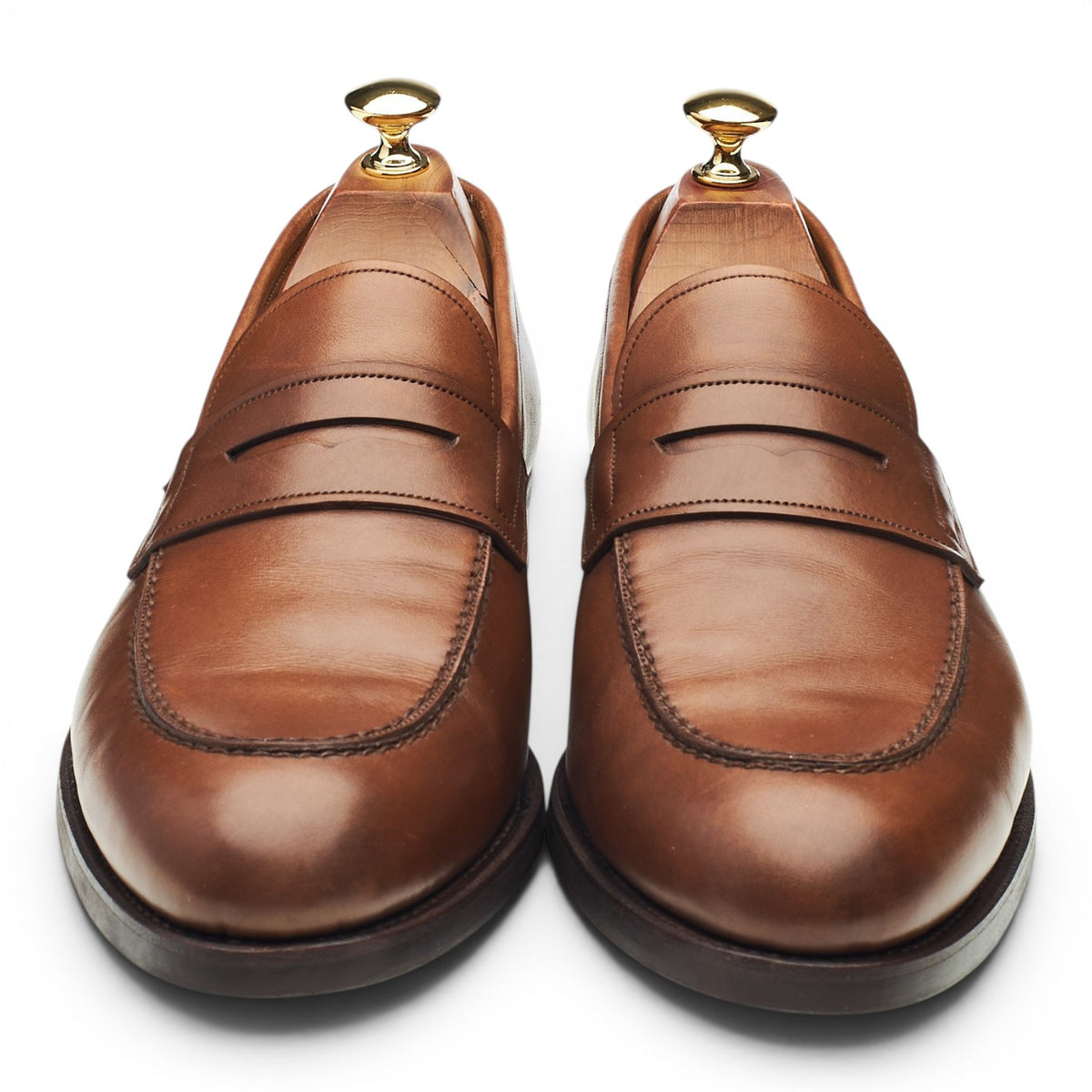 Hackett '80487' Brown Leather Loafers UK 9