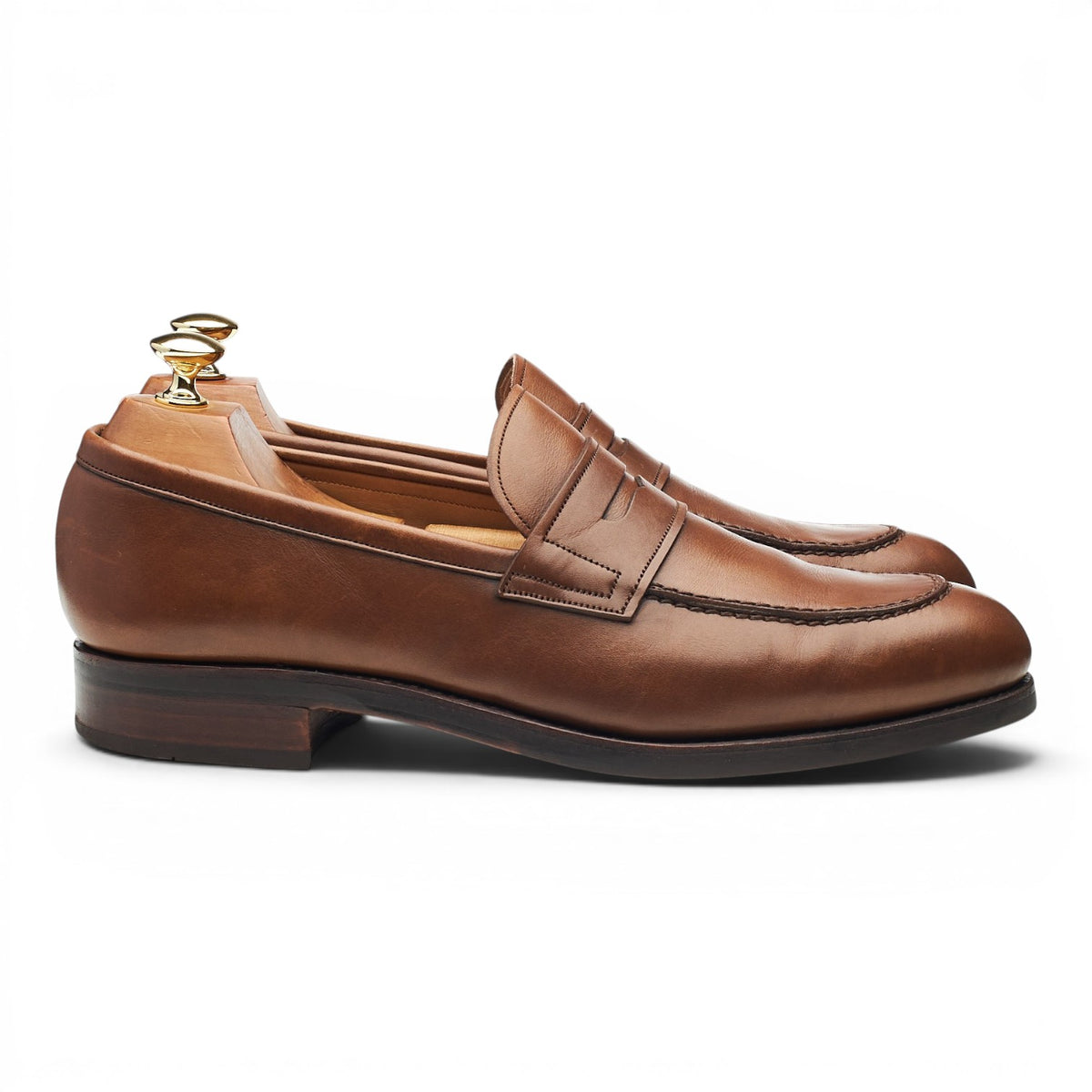 Hackett '80487' Brown Leather Loafers UK 9