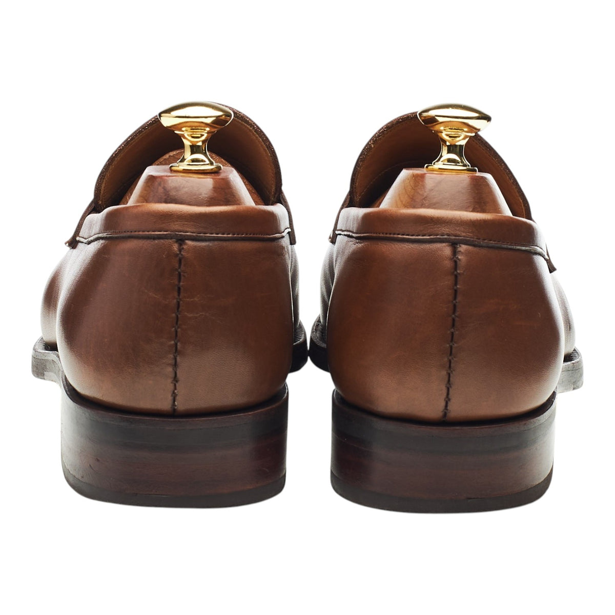 Hackett '80487' Brown Leather Loafers UK 9