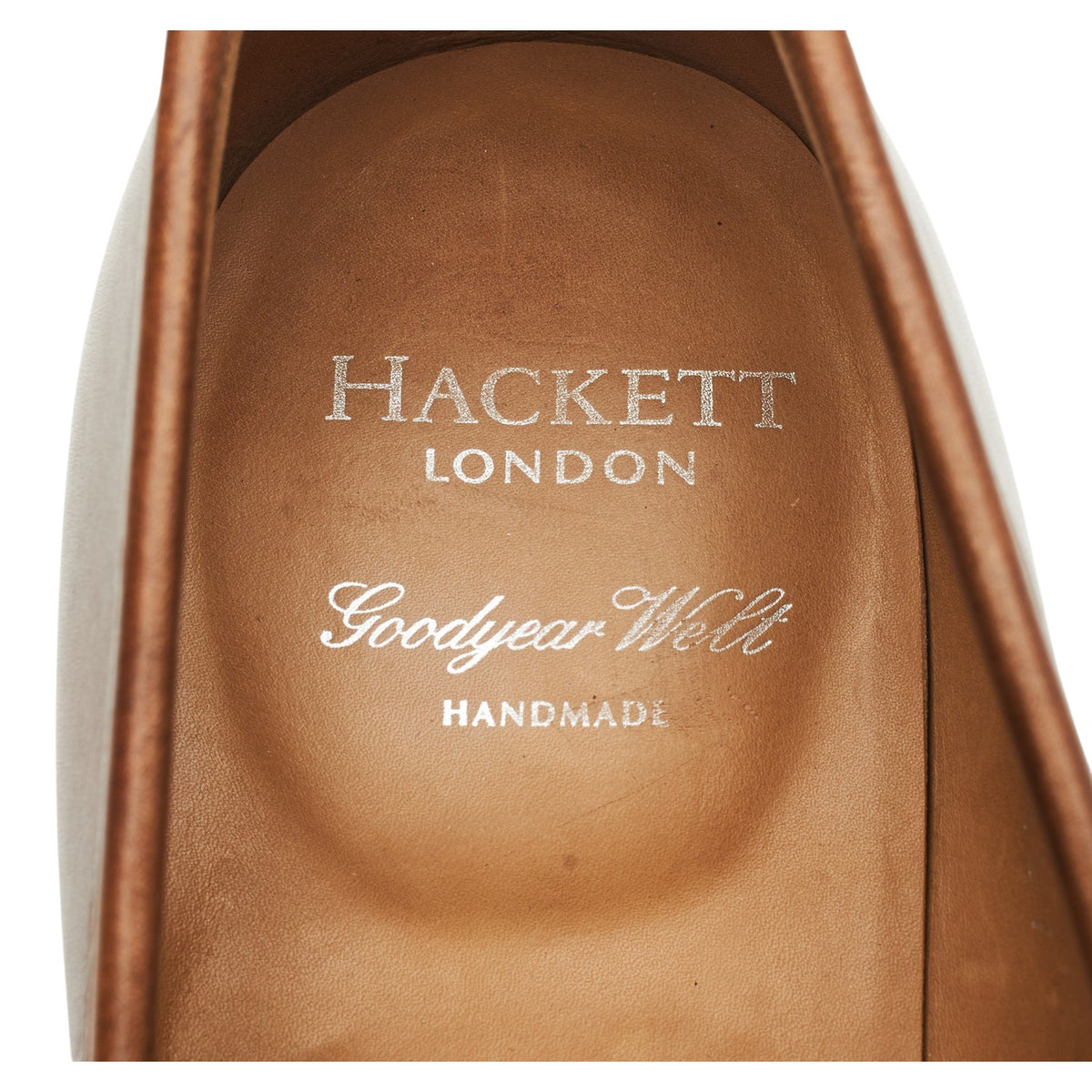 Hackett '80487' Brown Leather Loafers UK 9