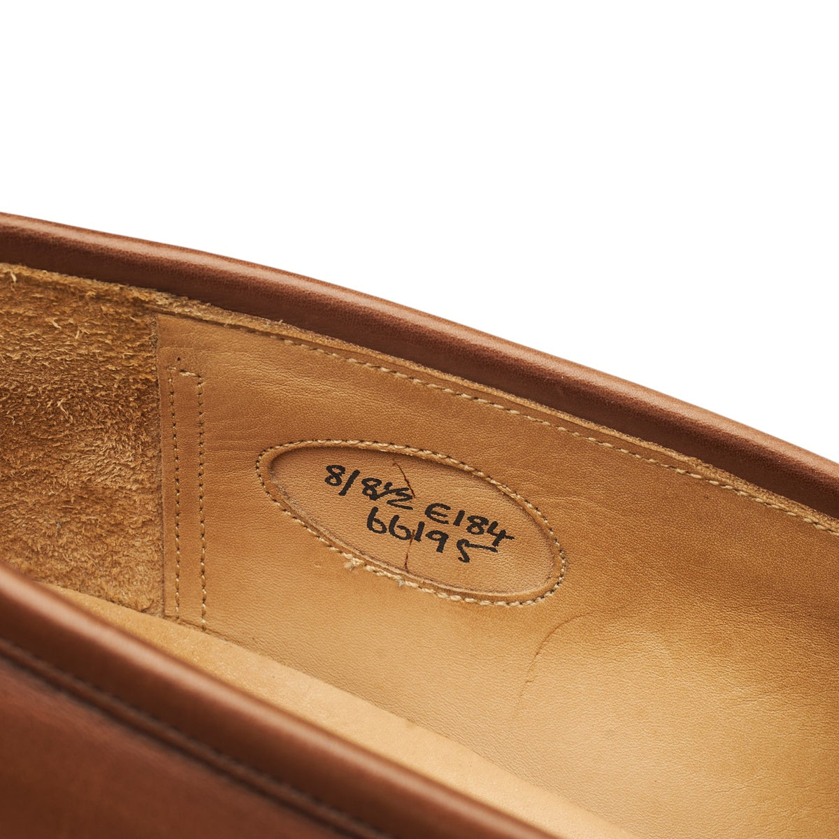 'Piccadilly' Brown Leather and Beige Canvas Loafers UK 8 E