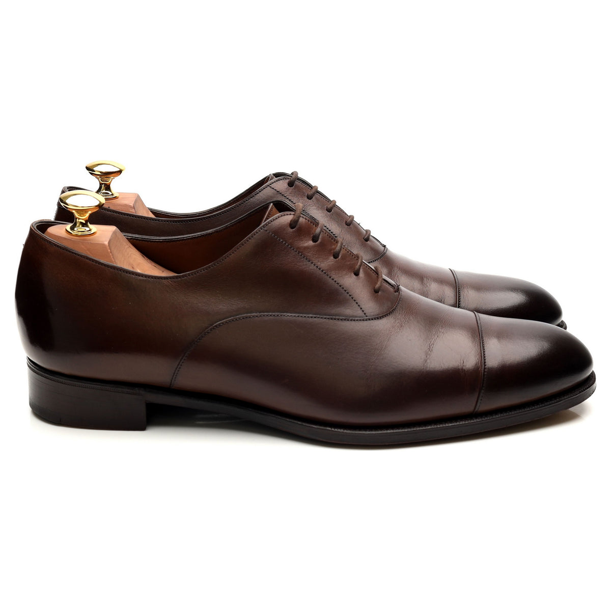 &#39;Oxford&#39; Dark Brown Leather Oxford UK 9.5 F