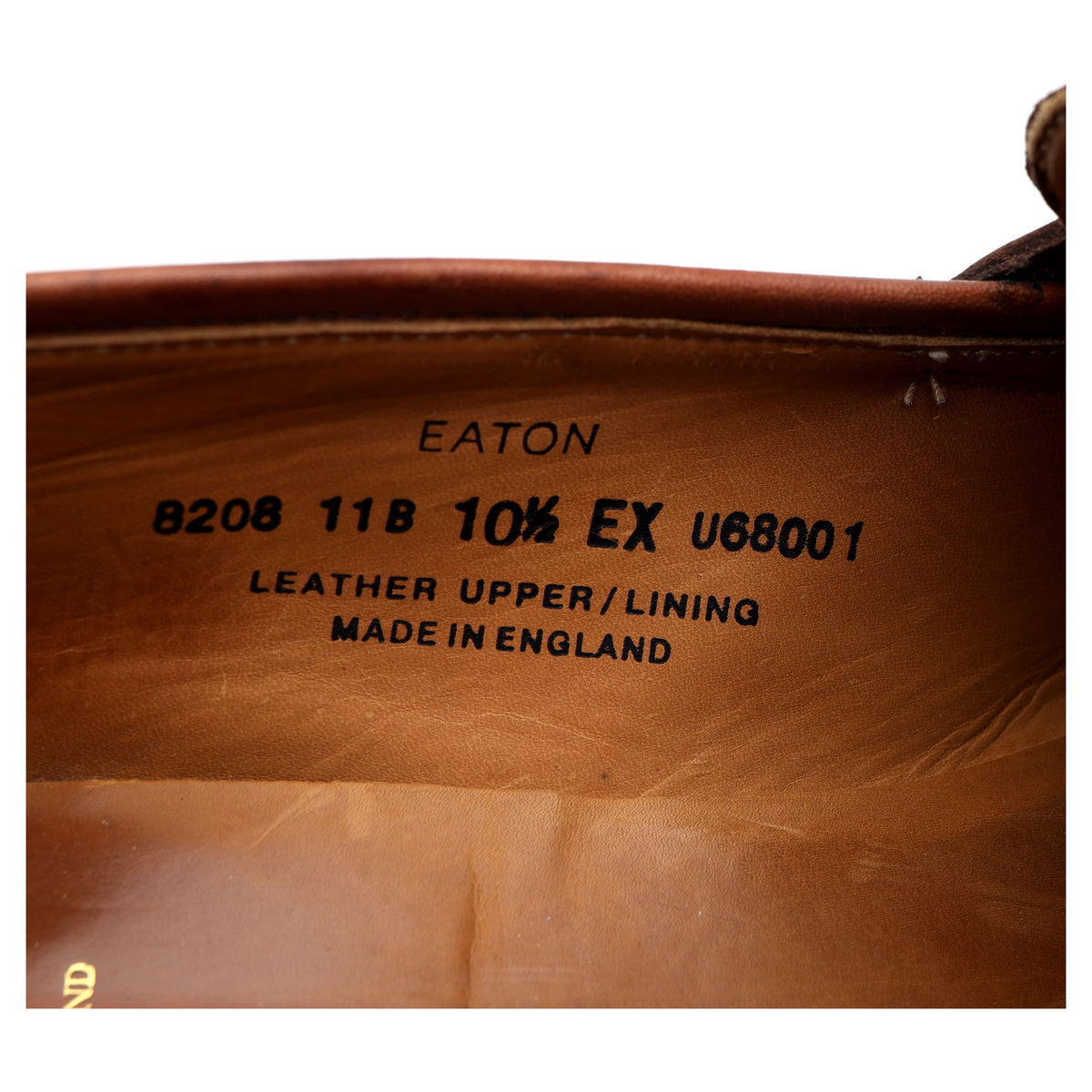 &#39;Eaton&#39; Tan Brown Leather Loafers UK 10.5 EX