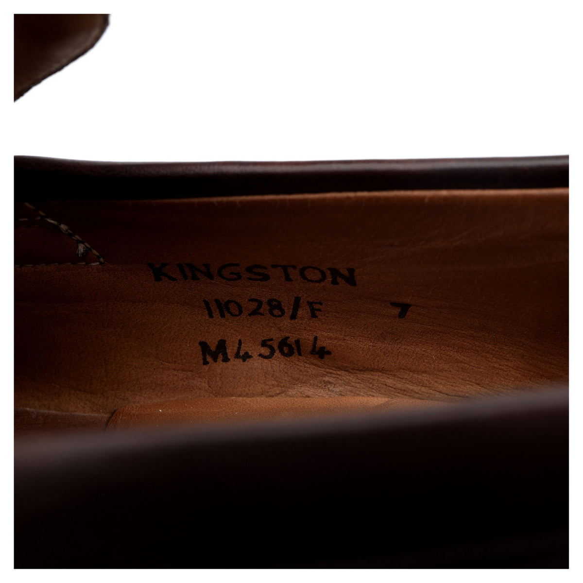 &#39;Kingston&#39; Dark Brown Leather Loafers UK 7 F