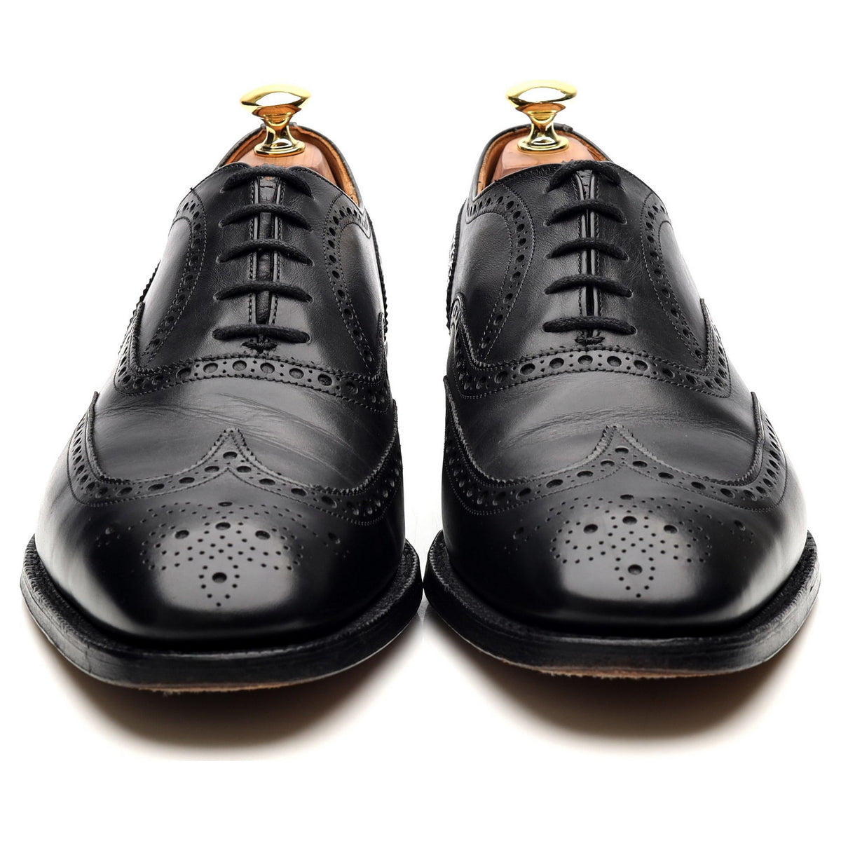 &#39;Chetwynd&#39; Black Leather Brogues UK 8.5 G