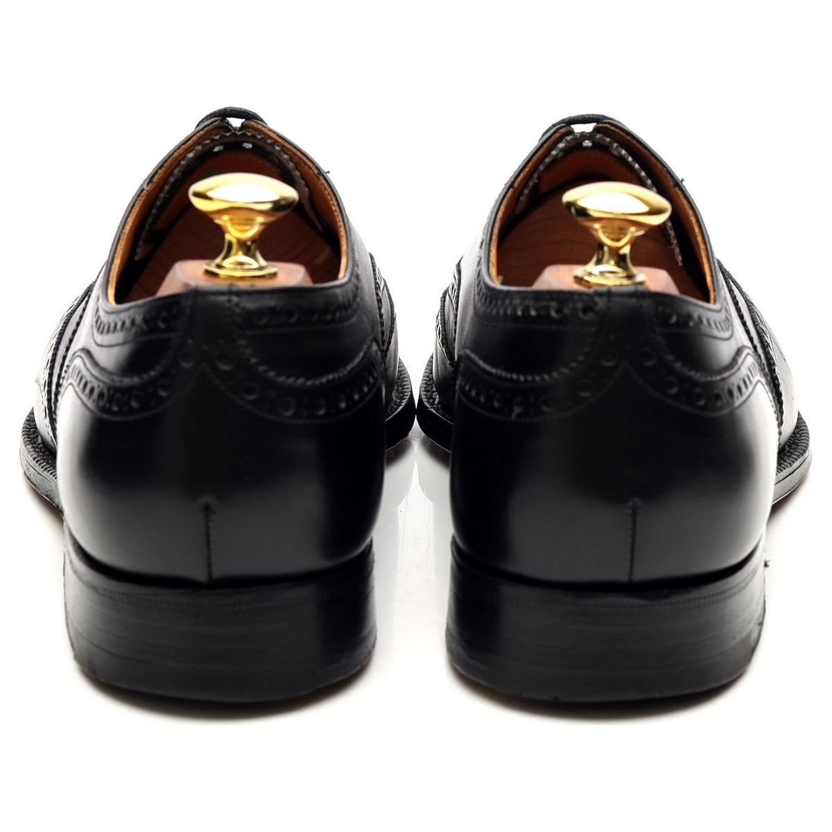 &#39;Chetwynd&#39; Black Leather Brogues UK 8.5 G