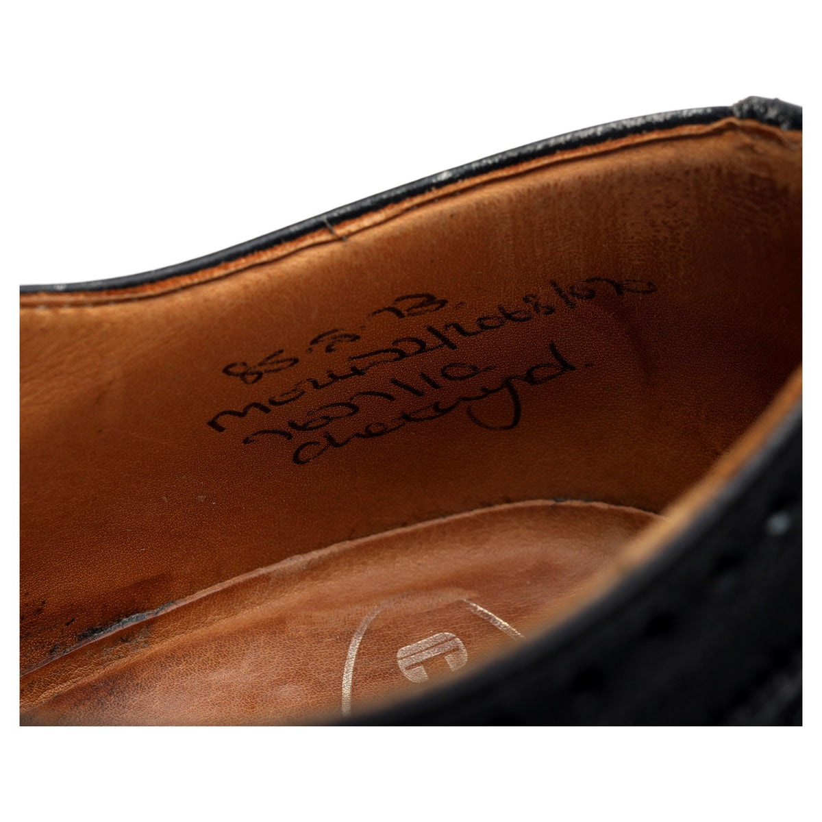 &#39;Chetwynd&#39; Black Leather Brogues UK 8.5 G