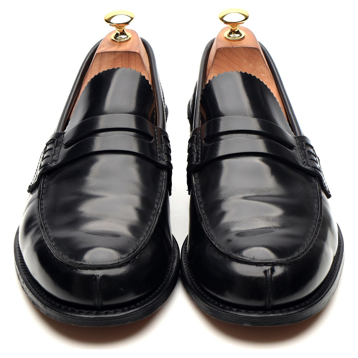 &#39;Tunbridge&#39; Black Leather Loafers UK 10.5 G