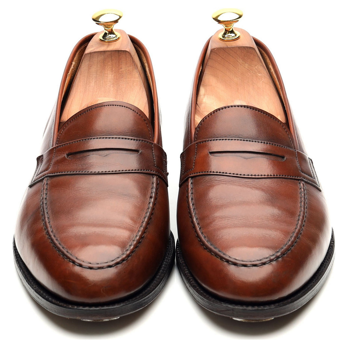 &#39;Mayfair&#39; Brown Leather Loafers UK 10 F