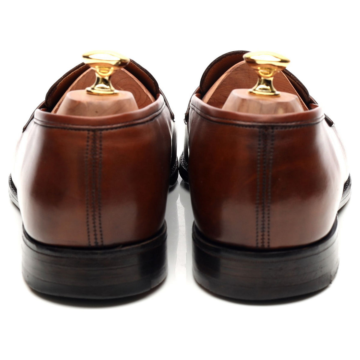 &#39;Mayfair&#39; Brown Leather Loafers UK 10 F