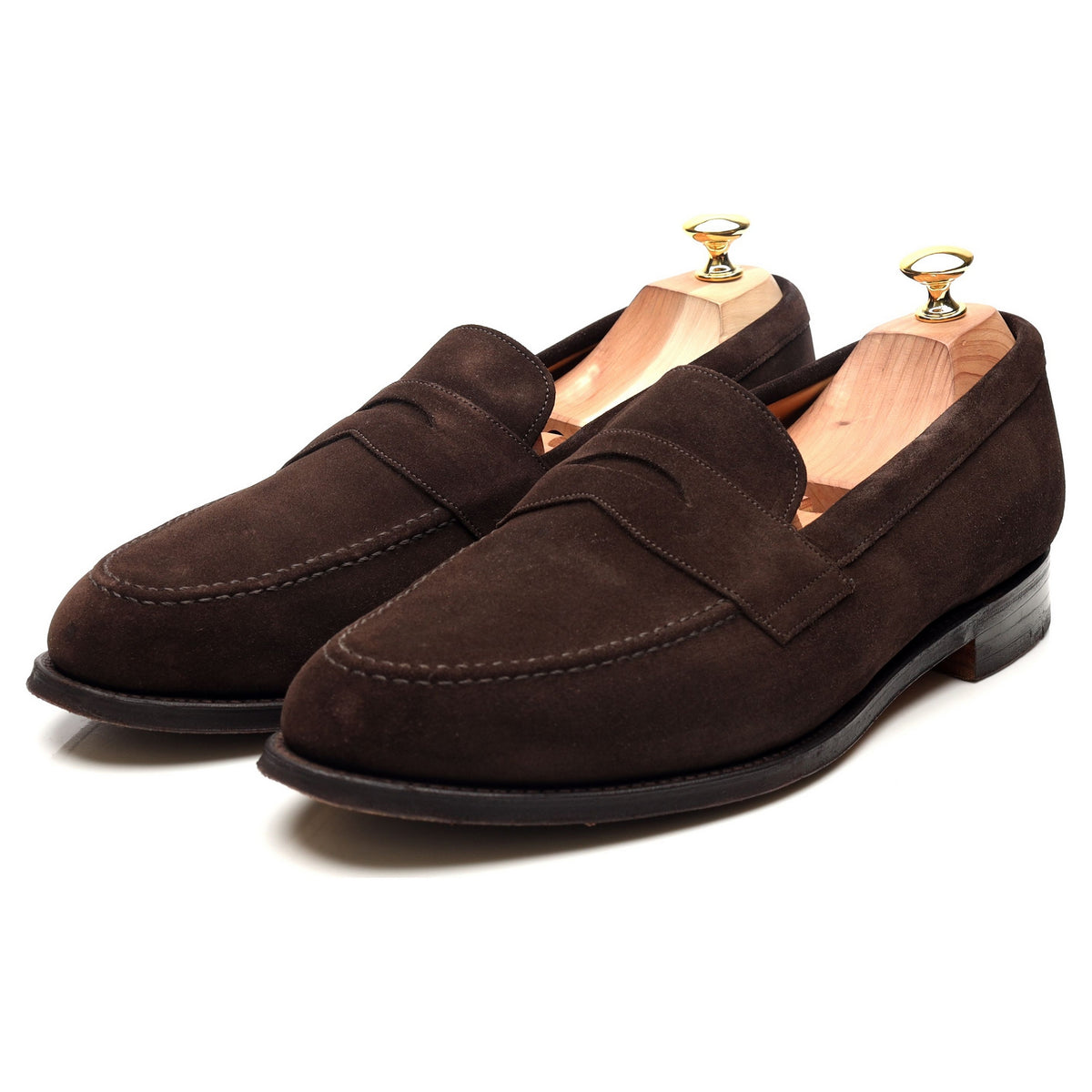 Shipton &amp; Heneage &#39;Arran&#39; Dark Brown Suede Loafers UK 11 F